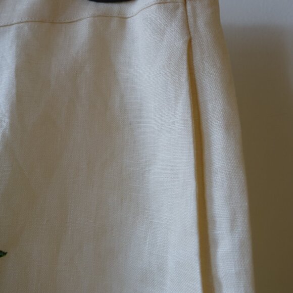 Farm Rio Parrot tropical vacay vacation resort linen midi A-line skirt Medium M - Picture 6 of 16